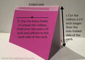 Make your own vellum greeting cards
