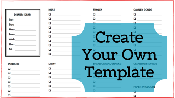 Create Your Own Grocery Shopping Template in Word